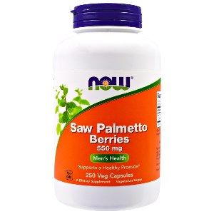 Saw Palmetto Berries 550 mg (250 Caps) NOW Foods